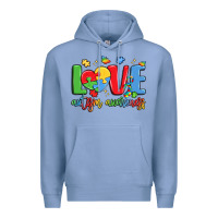 Colony Blue love autism awareness Premium Hoodie - LillyAllenDesigns