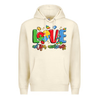 Sandshell love autism awareness Premium Hoodie - LillyAllenDesigns