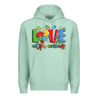 Seafoam love autism awareness Premium Hoodie - LillyAllenDesigns
