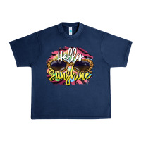 Navy hello sunshine Urban Heavy Tee - BarkalooDesign