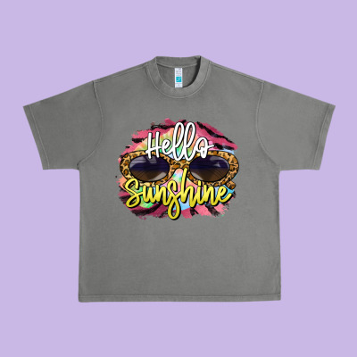 Hello Sunshine Urban Heavy Tee Designed By Barkaloodesign
