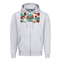 Heather Grey best mom ever license plate Zipper Hoodie - Artiststas