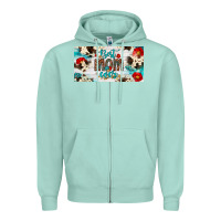 Seafoam best mom ever license plate Zipper Hoodie - Artiststas