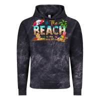 Cloud Black the beach is my happy place Vintage Hoodie - texasbilliewilder