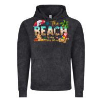 Vintage Black the beach is my happy place Vintage Hoodie - texasbilliewilder