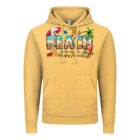Vintage Mustard the beach is my happy place Vintage Hoodie - texasbilliewilder