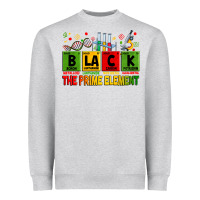 Heather Grey black the prime element Heavyweight Sweatshirt - Zillion Design Studio