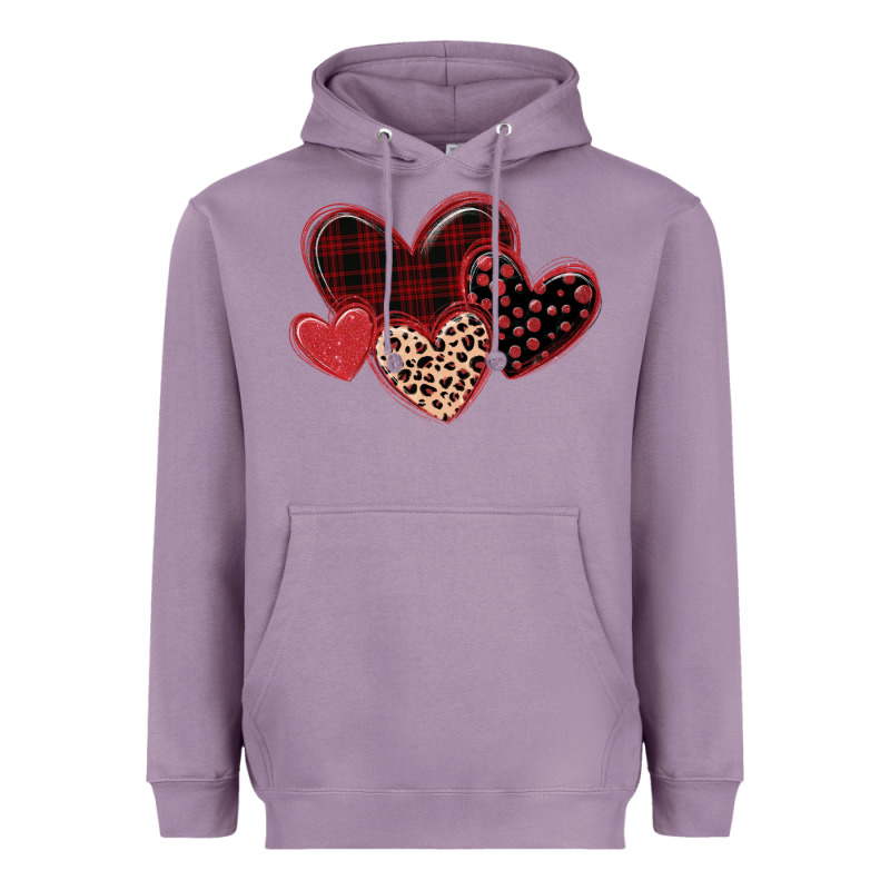 Leopard Hearts Heavyweight Hoodie by MaliasSmallBusiness | Teevron