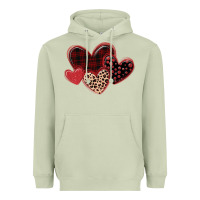 Matcha leopard hearts Heavyweight Hoodie - MaliasSmallBusiness