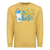 Antique Gold milkaholic boys Premium Sweatshirt - NancyCooperArtShop