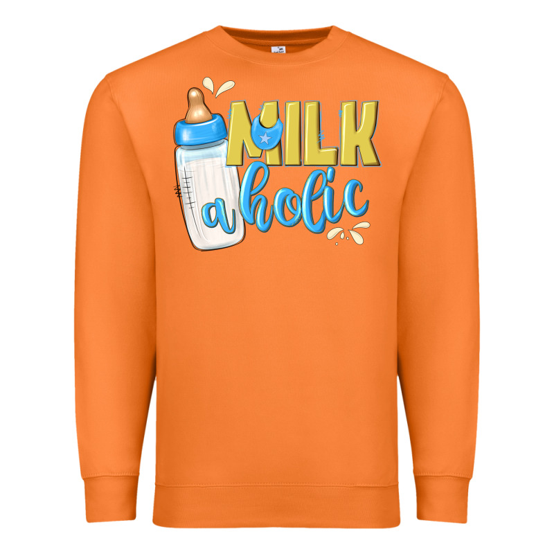 Milkaholic Boys Premium Sweatshirt by NancyCooperArtShop | Teevron