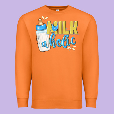 Milkaholic Boys Premium Sweatshirt Designed By Nancycooperartshop