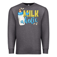 Charcoal Heather milkaholic boys Premium Sweatshirt - NancyCooperArtShop