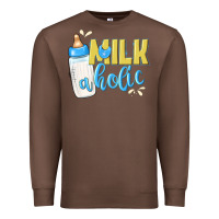 Chestnut milkaholic boys Premium Sweatshirt - NancyCooperArtShop