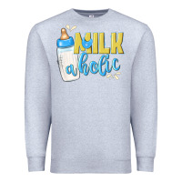Heather Grey milkaholic boys Premium Sweatshirt - NancyCooperArtShop