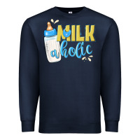 Navy milkaholic boys Premium Sweatshirt - NancyCooperArtShop