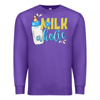 Purple milkaholic boys Premium Sweatshirt - NancyCooperArtShop