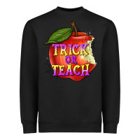 Black Trick or Teach Heavyweight Sweatshirt - texasbilliewilder