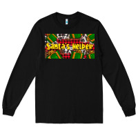 Black santa's helper with gifts Long Sleeve Tee - AdoDesignShop