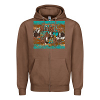 Chestnut mama mama mama Zipper Hoodie - Artiststas