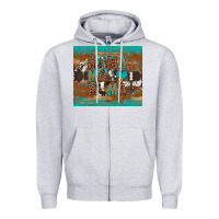 Heather Grey mama mama mama Zipper Hoodie - Artiststas
