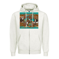 Oatmeal Heather mama mama mama Zipper Hoodie - Artiststas
