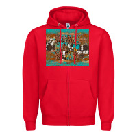 Red mama mama mama Zipper Hoodie - Artiststas