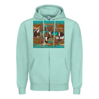 Seafoam mama mama mama Zipper Hoodie - Artiststas