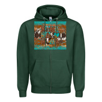 Sports Green mama mama mama Zipper Hoodie - Artiststas