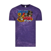 Cloud Purple Proud army mom 4th of july Vintage Tee - CowGirlArtShop