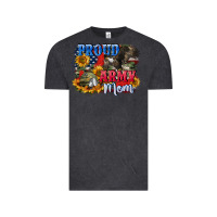 Vintage Black Proud army mom 4th of july Vintage Tee - CowGirlArtShop