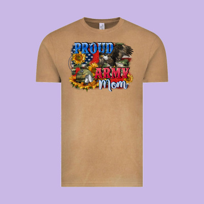Proud Army Mom 4th Of July Vintage Tee Designed By Cowgirlartshop