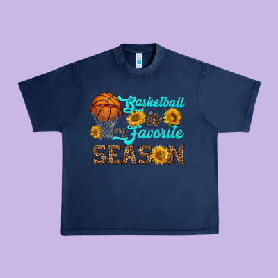 Basketball Is My Favorite Season Urban Heavy Tee Designed By Hra Design Shop