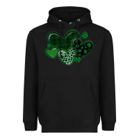 Black leopard hearts st patricks day Heavyweight Hoodie - MaliasSmallBusiness