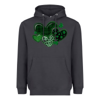 Smoke leopard hearts st patricks day Heavyweight Hoodie - MaliasSmallBusiness