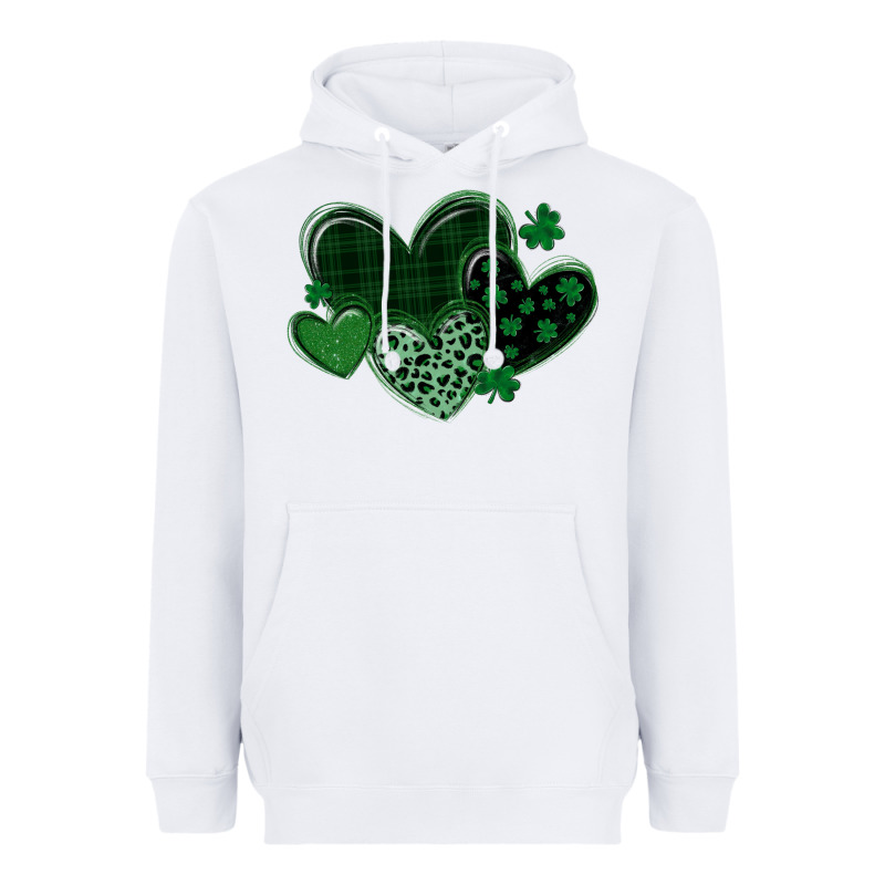 Leopard Hearts St Patricks Day Heavyweight Hoodie by MaliasSmallBusiness | Teevron