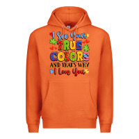 Carrot colorful love message Premium Hoodie - LillyAllenDesigns