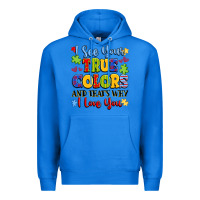 True Royal colorful love message Premium Hoodie - LillyAllenDesigns