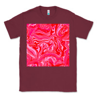 Burgundy valentines day marble seamless pattern Classic Tee - BundleAndBundleShop