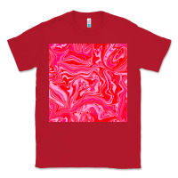 Red valentines day marble seamless pattern Classic Tee - BundleAndBundleShop