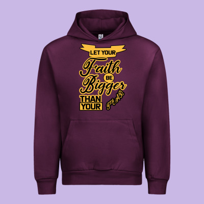 Let Your Faith Be Bigger Than Your Fear Urban Hoodie Designed By Bettercallsaul