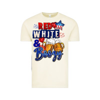 Vintage Arctic Red white and boozy 4th of july Vintage Tee - CowGirlArtShop