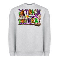 Heather Grey Trick or Treat Heavyweight Sweatshirt - texasbilliewilder