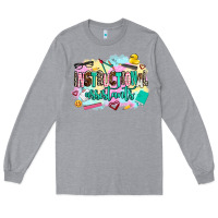 Heather Grey instructional assistant's Long Sleeve Tee - AdoDesignShop