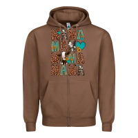 Chestnut mama mama mama mama Zipper Hoodie - Artiststas