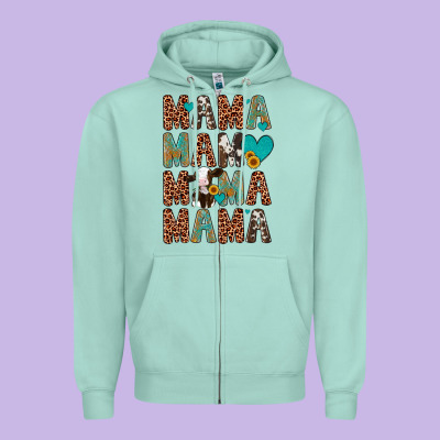 Mama Mama Mama Mama Zipper Hoodie Designed By Artiststas