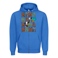 True Royal mama mama mama mama Zipper Hoodie - Artiststas