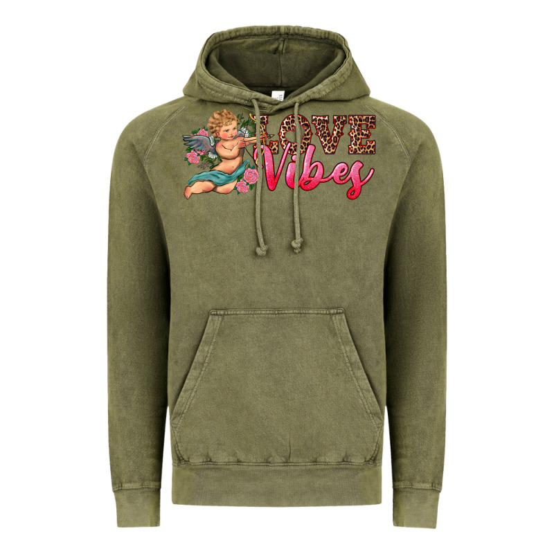 Love Vibes Cupid Vintage Hoodie by RanaPortraitStore | Teevron