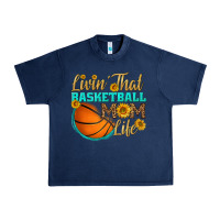 Navy livin' that basketball mom life Urban Heavy Tee - HRA Design Shop