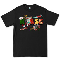 Black Christmas nurse Premium Tee - BarkalooDesign